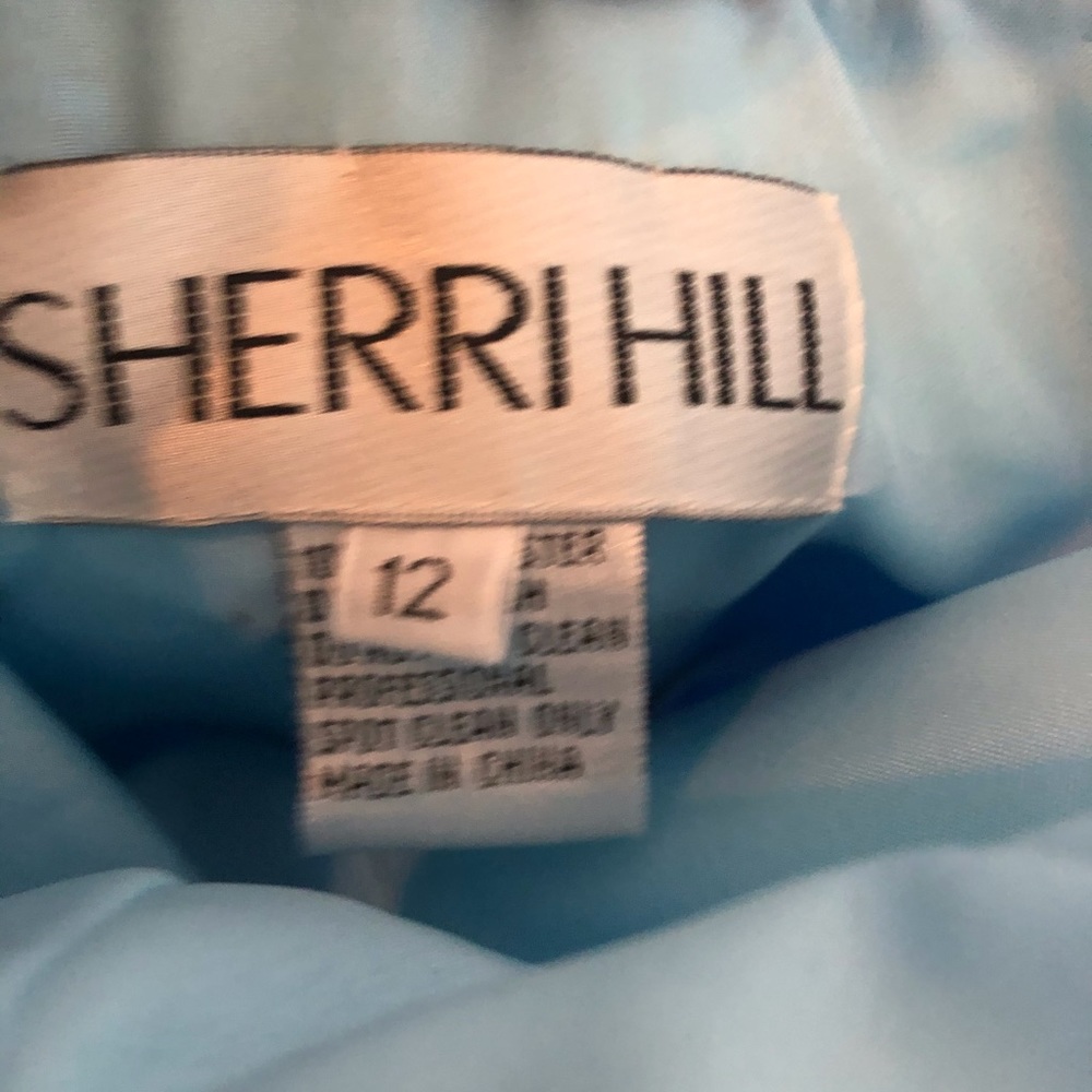 Sherri Hill Ball Gown Prom Pageant Dress Blue 12 - Picture 7 of 9